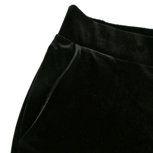 VeLVeT Rachel Zoe Palazzo Pants Black Pockets Elastic Wide Leg Stretchy High L - Picture 6 of 9